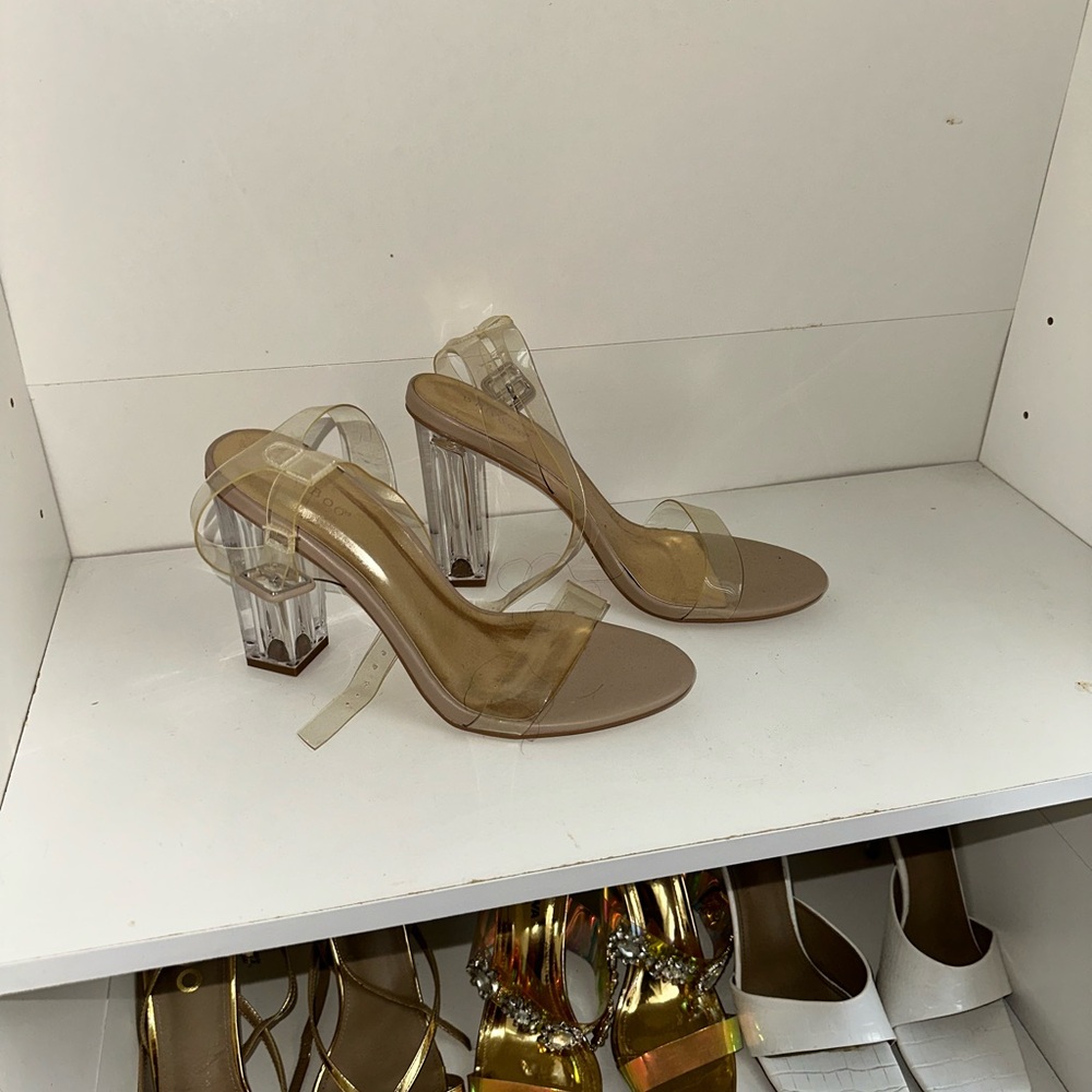 Transparent Heeled Sandals